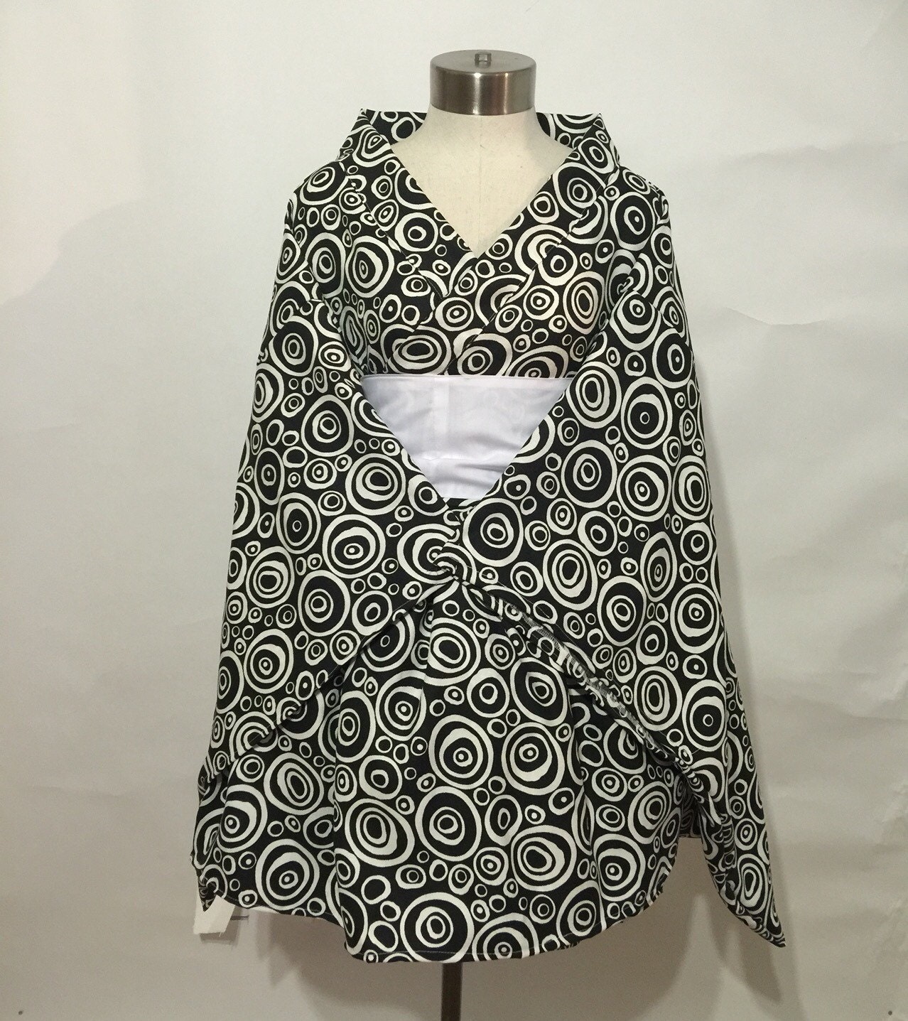 Simple Kimono Dress in Swirl Pattern by skycreation on Etsy