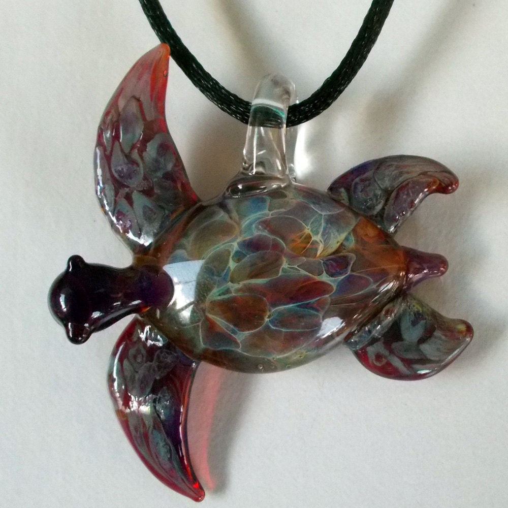 glass blown turtle