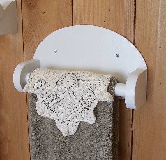 Items similar to Simple Farmhouse Bathroom Hand Towel Holder / Towel
