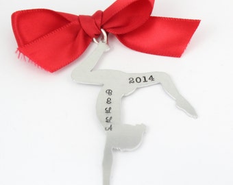 Gymnast Ornament - Gymnastics Christmas Ornament - Gymnastics Coach Christmas Gift - 2017 Gymnastics Ornament - Personalized Ornament