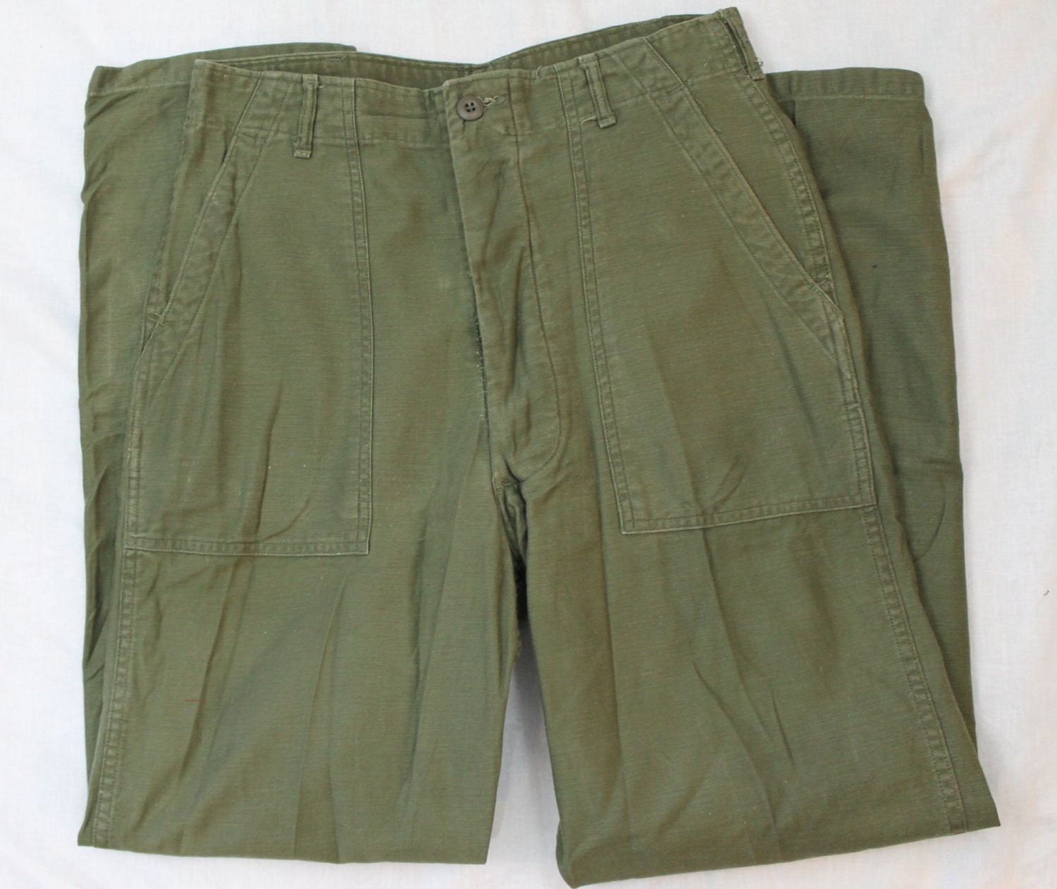 Vietnam Era Vintage 70s US Army Utility Fatigues OG107 Mens