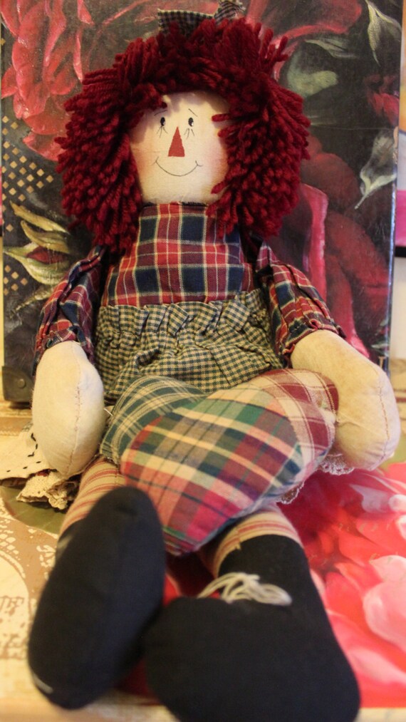 Items similar to raggedy rag doll on Etsy