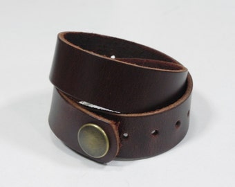 Brown Leather Wrap Bracelet Leather Cuff Leather Bracelet