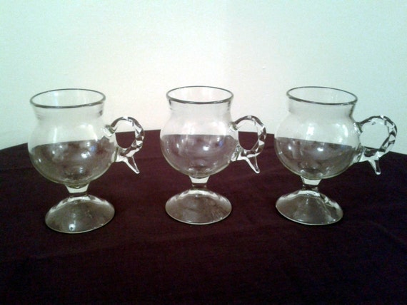 Clearance Priced Set Of 3 Clear Glass Hot Toddy By