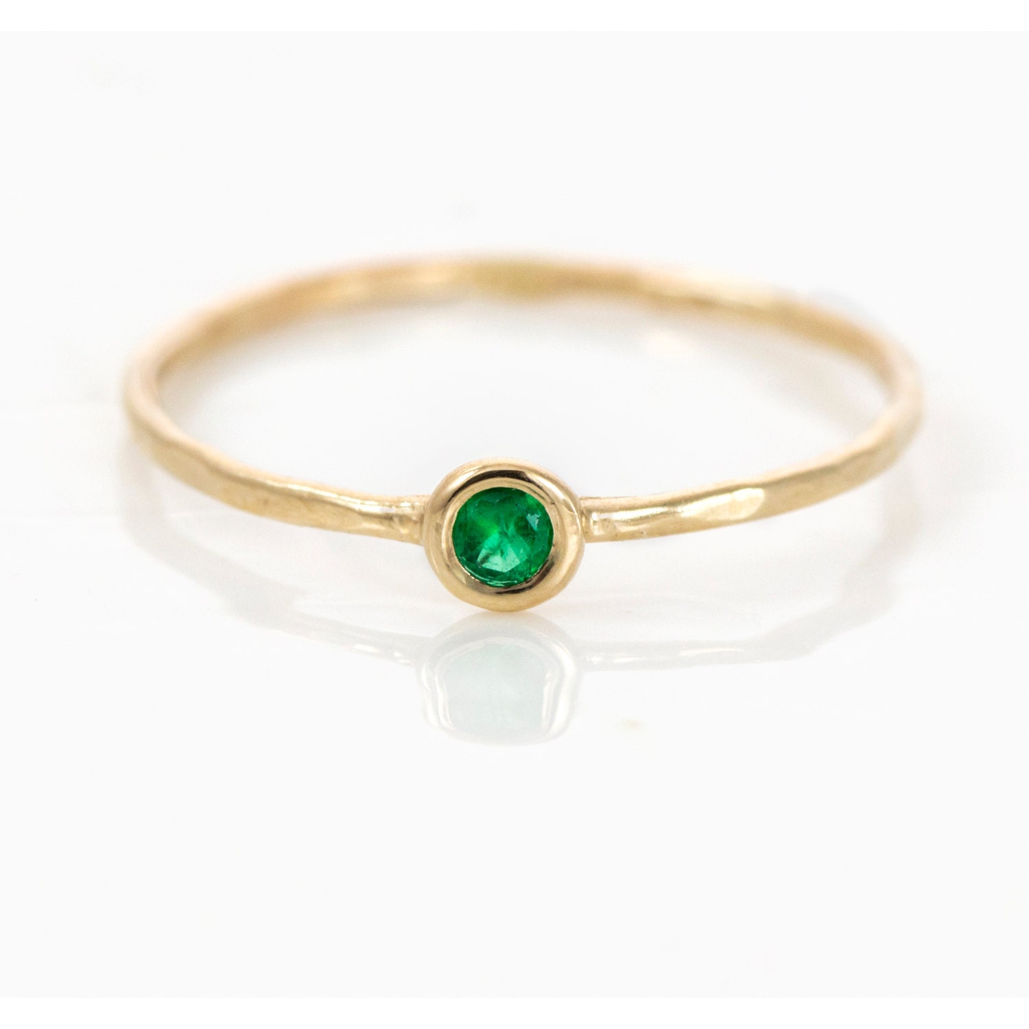 Emerald Ring in 14k Gold Melanie Casey by MelanieCaseyJewelry