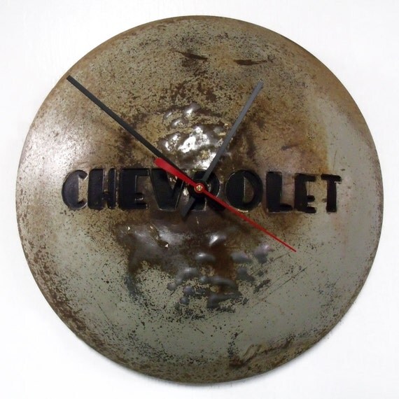 1947 1954 Chevy Truck Wall Clock Chevrolet Pickup Hubcap