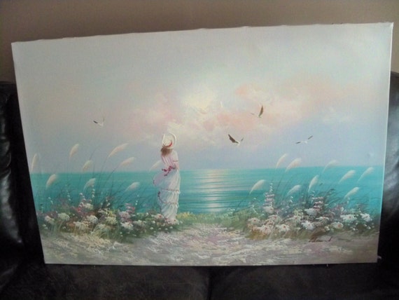 x large oil painting by L Keswick