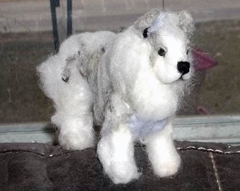 Needle Felted Blue Merle Australian Shepherd