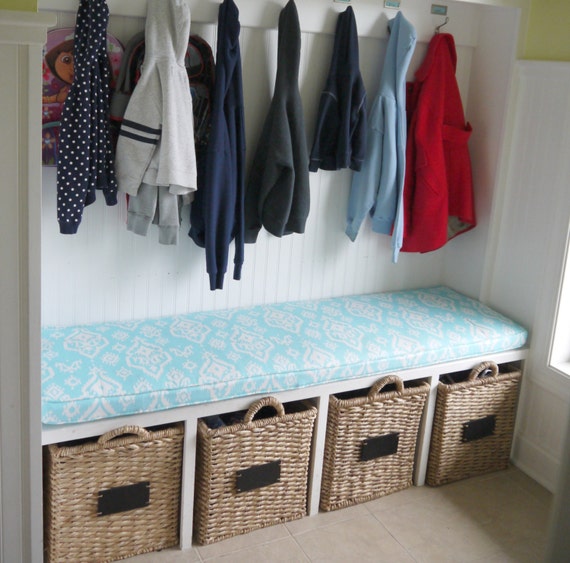 Custom Cushion Mudroom Seat Bench Cushion with Cording