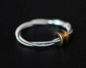 Guitar String Fidget Ring, Fidget Ring, Guitar String Ring, Guitar String Jewelry, Spinning Ring, Spinner Ring, Fidget Spinner, Guitar Gifts
