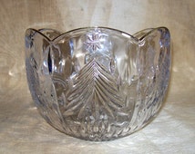 Mikasa crystal christmas tree platter