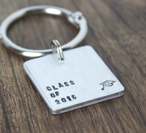 Graduation Keychain Git Personalized Keychain Class of 2015 Keychain