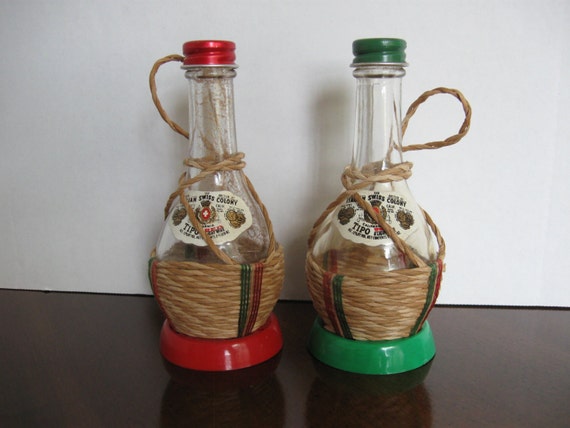 Italian Swiss Colony Wine Bottles Salt and Pepper Shakers