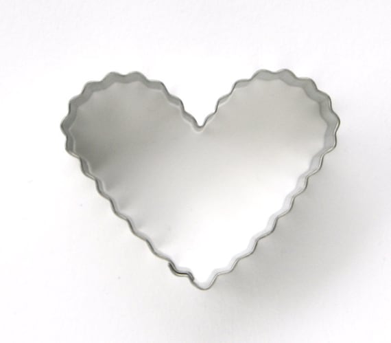 Fluted Heart Cookie Cutter Il_570xn