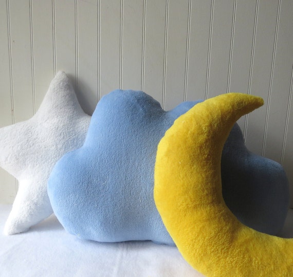 plush moon pillow