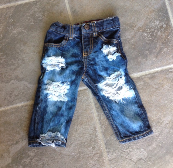 Tore Up from the Floor Up distressed baby by LittleBuddyApparel