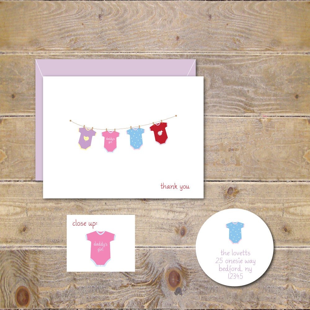 Baby Shower Thank You Cards Baby Shower Baby Thank You