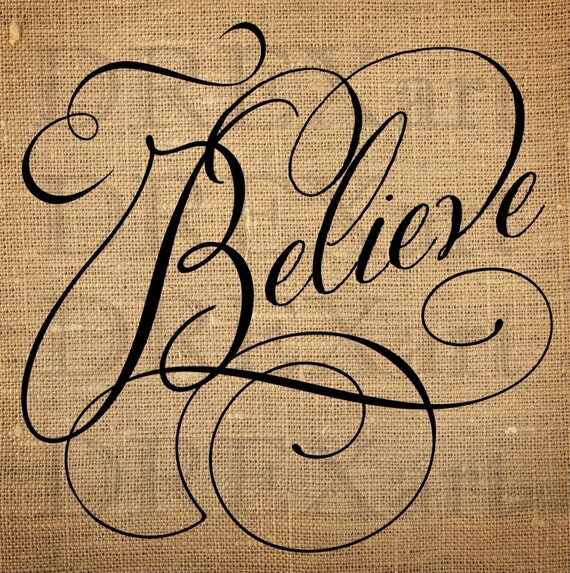 items similar to believe stencil for burlap pillows wood signs