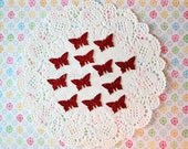 Paper Confetti - Red Butterfly Confetti - Party Confetti - Butterfly Confetti - 100% Handmade. Ready to Ship.