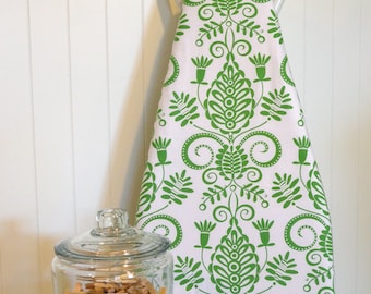 NEW! Designer Ironing Board Cover - Michael Miller Doozie Whimsy in Grass Green