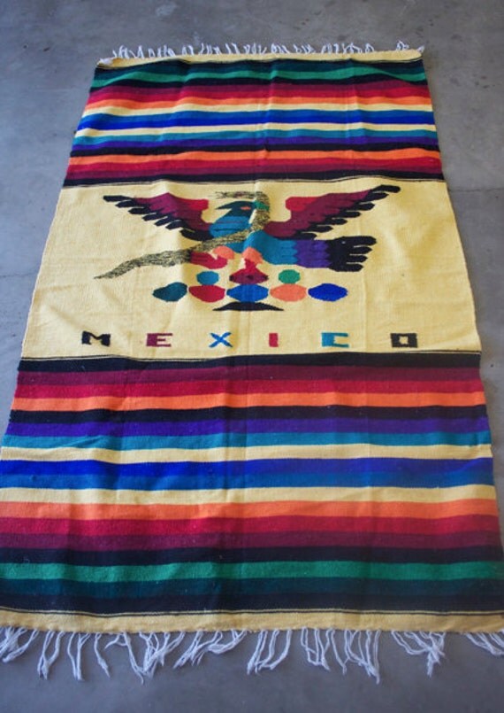 Woven mexican blanket