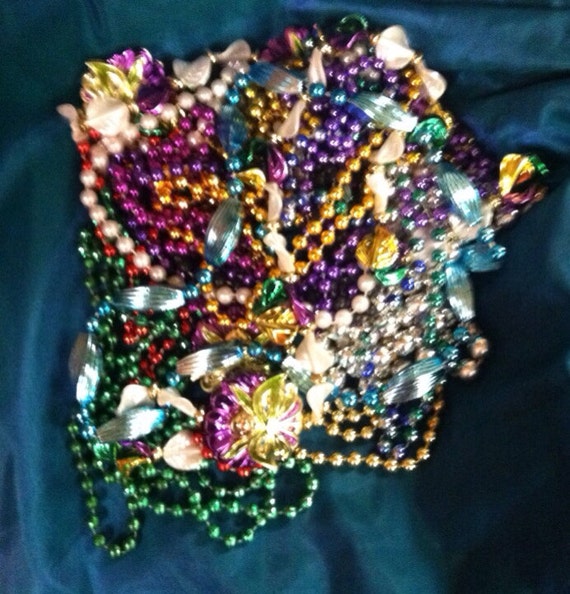 Vintage Mardi Gras Beads NOLA By the Pound/ 2 lbs.