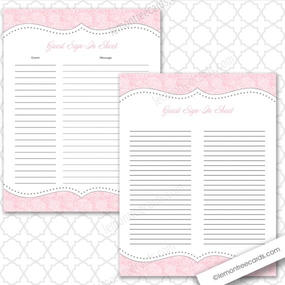 Simplicity image intended for free printable baby shower guest sign in sheet Vibrant image in free printable baby shower guest sign in sheet