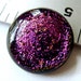 Fused Dichroic Glass Cabochon 18 mm Magenta Pink
