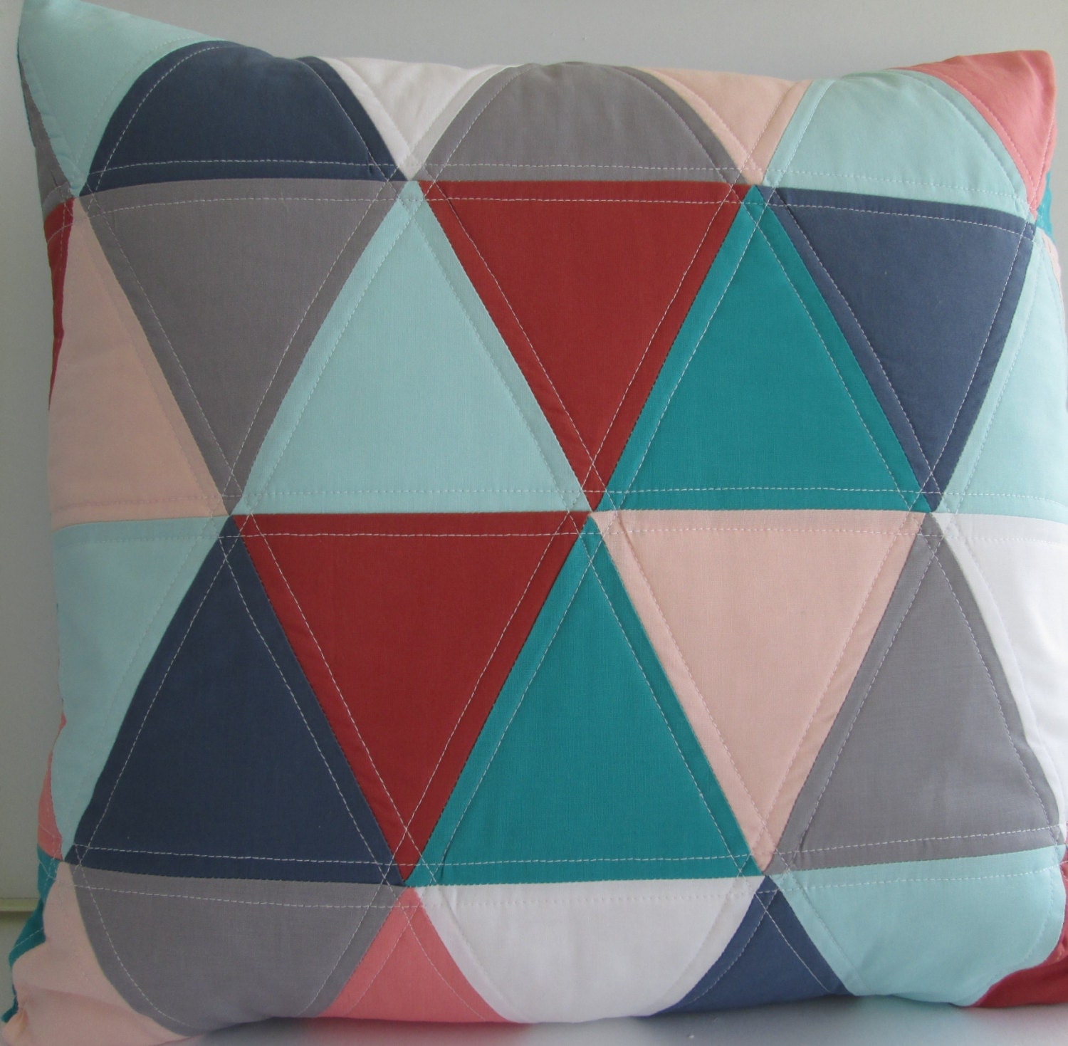Triangle Toss Pillow Cover Modern Throw Pillow Cover