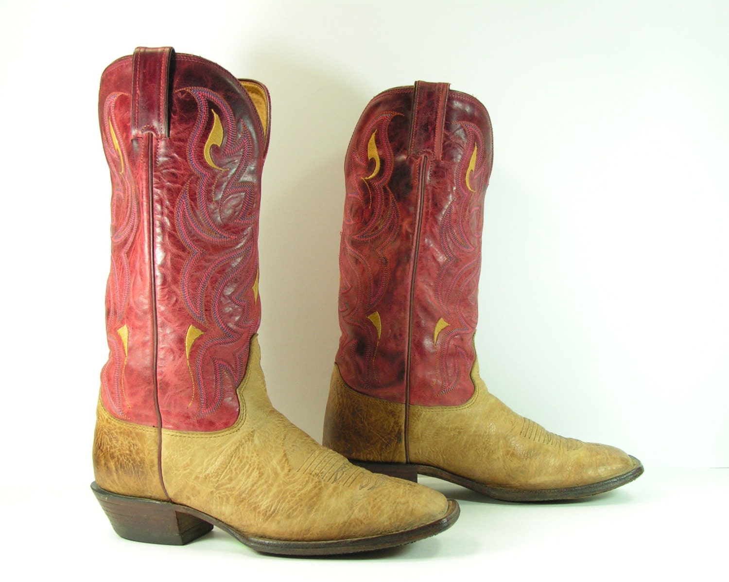 womens brown square toe cowboy boots