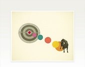 SALE 30% OFF Zodiac Art, Taurus Poster, Bull Art Print - Bull's Eye : Taurus