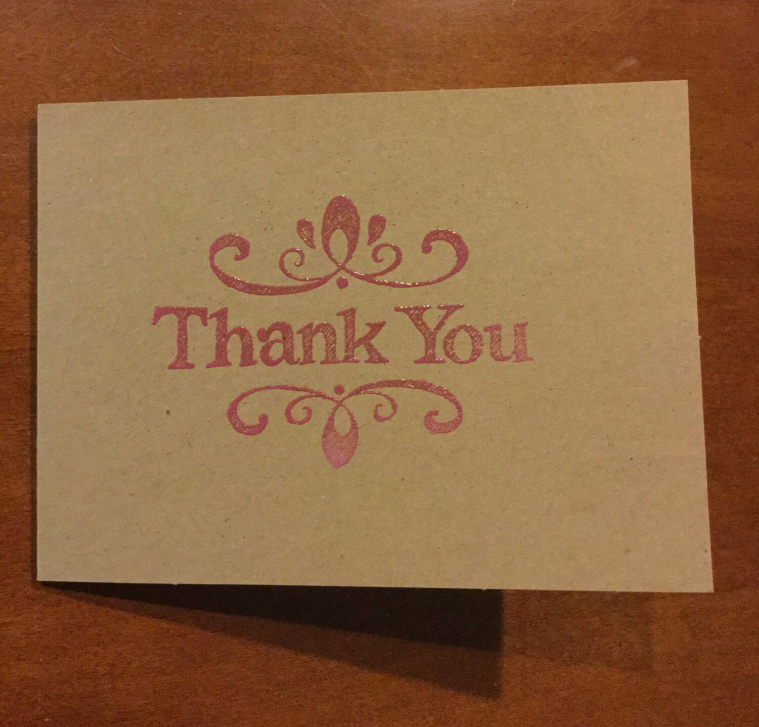 Thank you card by HambyCreations on Etsy