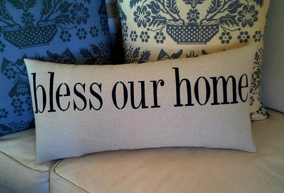 Bless Our Home pillow by fleamarketfarmhouse on Etsy