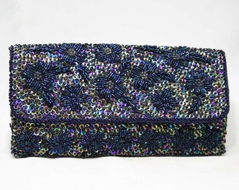 Evening Bag - Envelope Purse - Hand Beaded - Carnival Glass Style ... Evening Bag - Envelope Purse - Hand Beaded - Carnival Glass Style ...