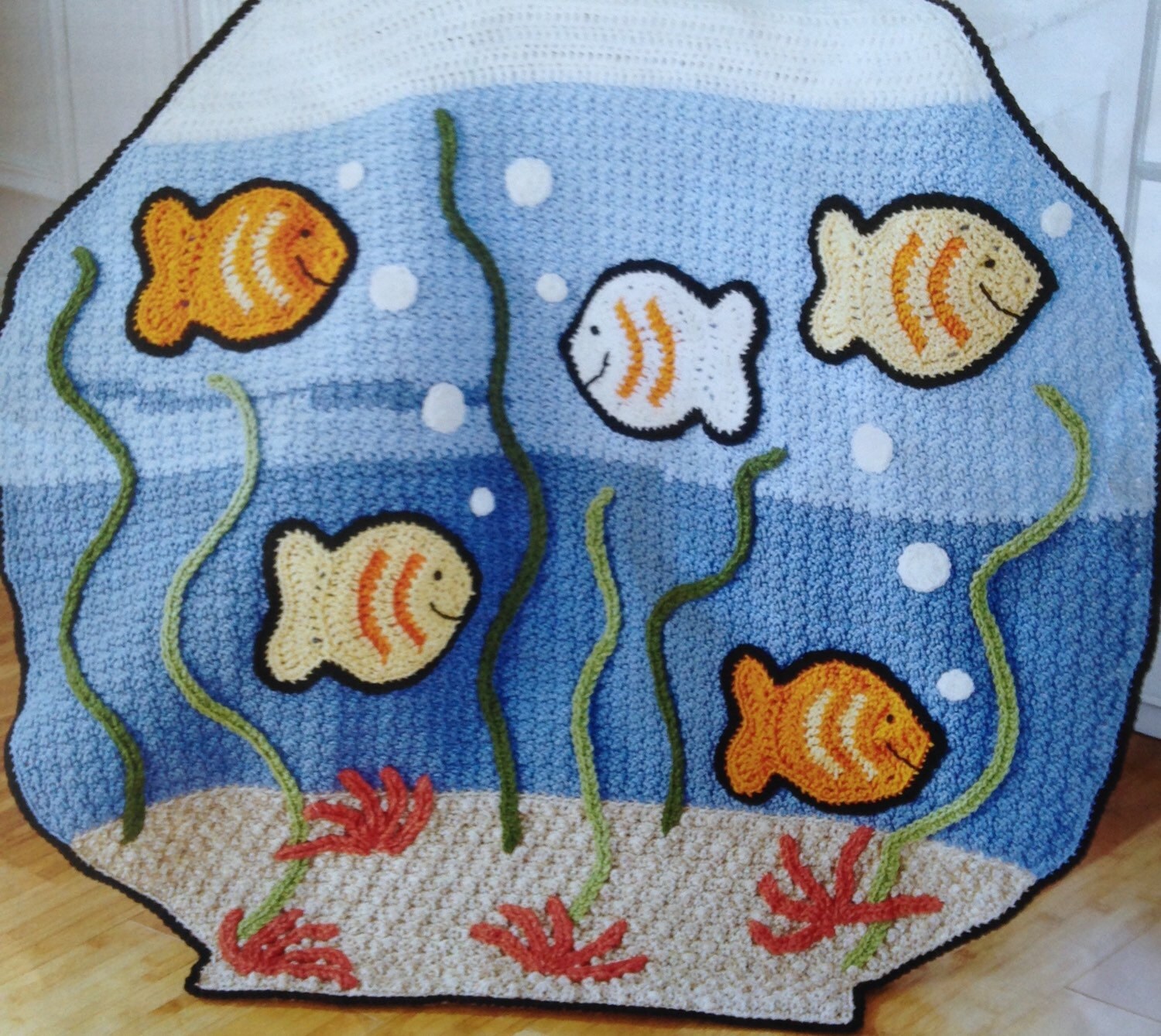 Fish Bowl Baby Blanket Lap Blanket Nemo by stitchesbyjulie4kids