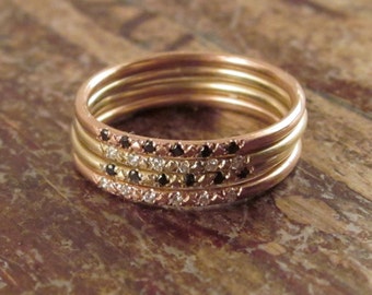 wedding set ring 24k gold vermeil