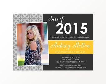 Two Sided Graduation Party Invitations 4