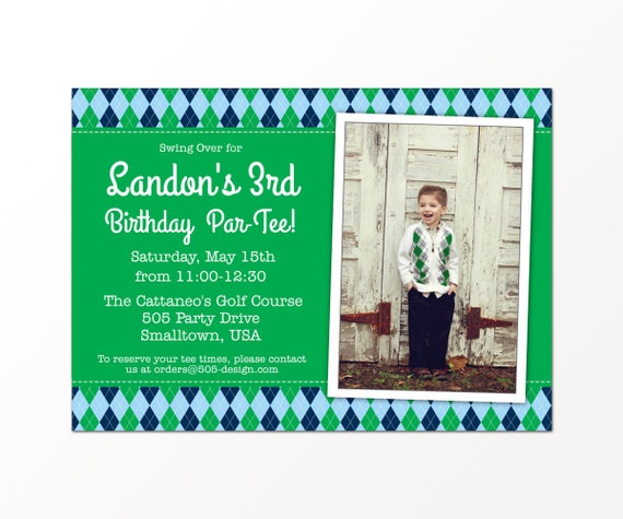 Golf Party Invitation - Printed or Printable Golfing Invitations by 505 Design, Inc Il_570xn