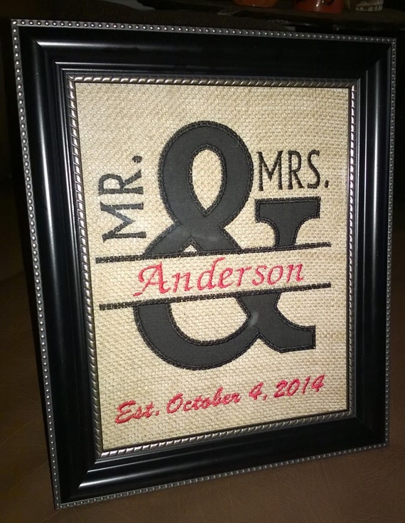 Mr and Mrs frame