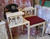SOLD Retro Telephone Table Gossip Bench SOLD Retro Telephone Table Gossip Bench