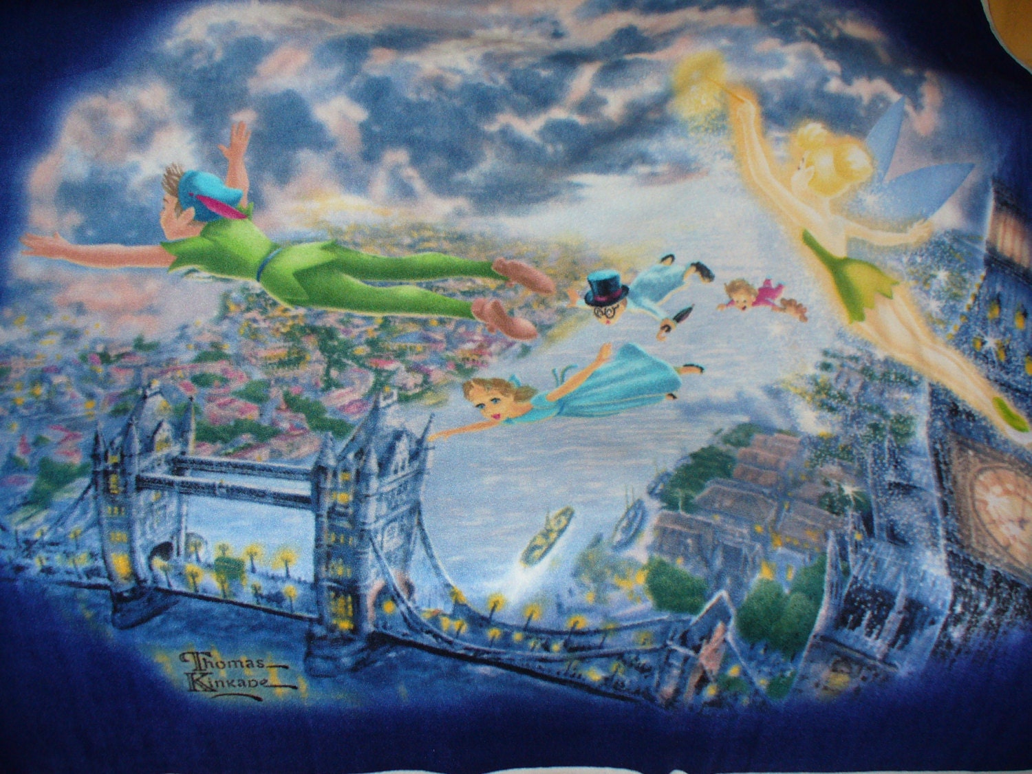 Peter Pan Fabric / Fleece Blanket / Disney with Thomas