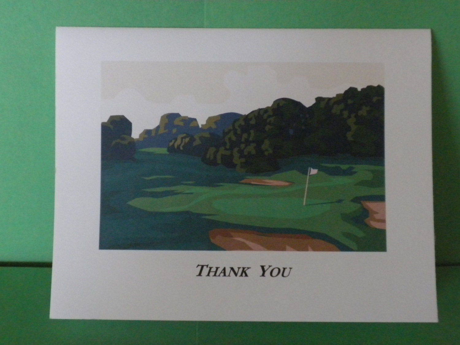 Golf Theme Thank You Note Cards by JKSJKSDesign on Etsy