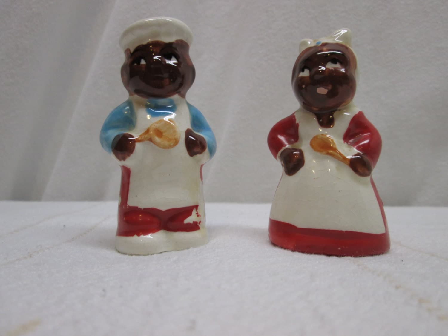 Salt and Pepper Shakers African American Black by HeyJunkman