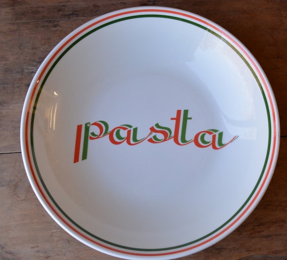 Large Vintage Pasta Bowl