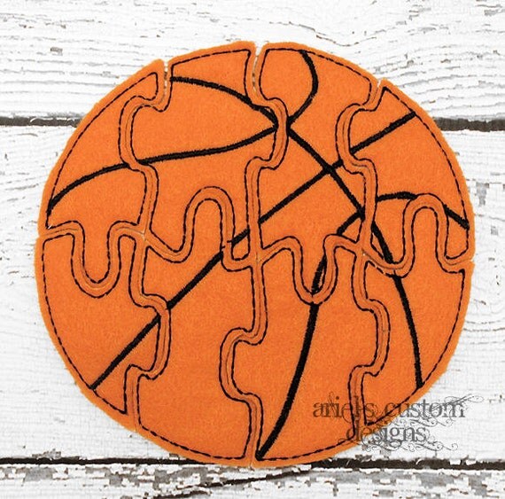 Basketball Felt Puzzle Toddler Preschool Kindergarten