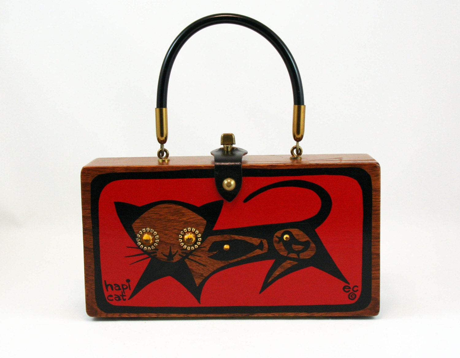 Enid Collins of Texas Hapi Cat Box Bag