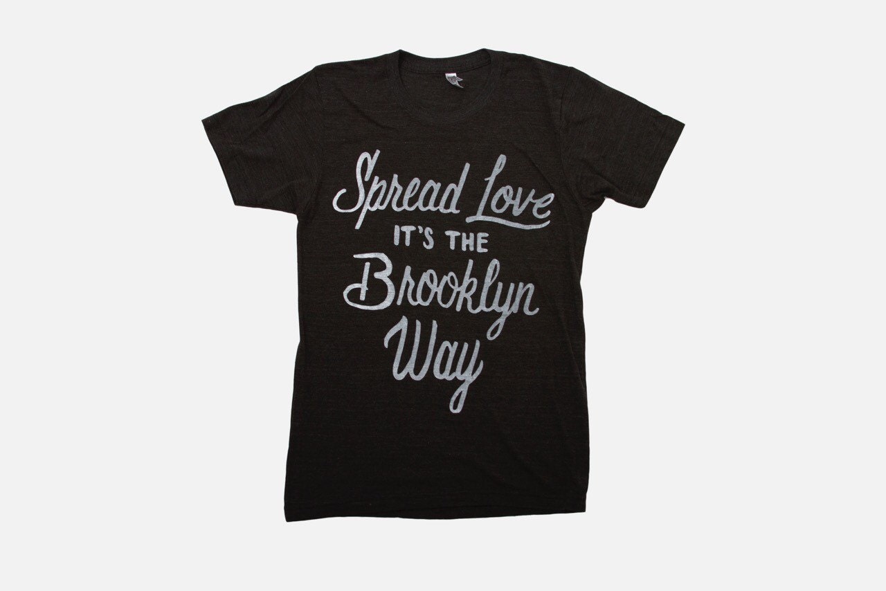 Adult Size Spread Love it's the Brooklyn Way T-Shirt