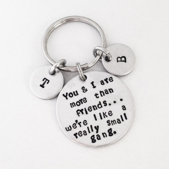 Personalized BFF Funny Keychain You & I are more by Eight9Designs