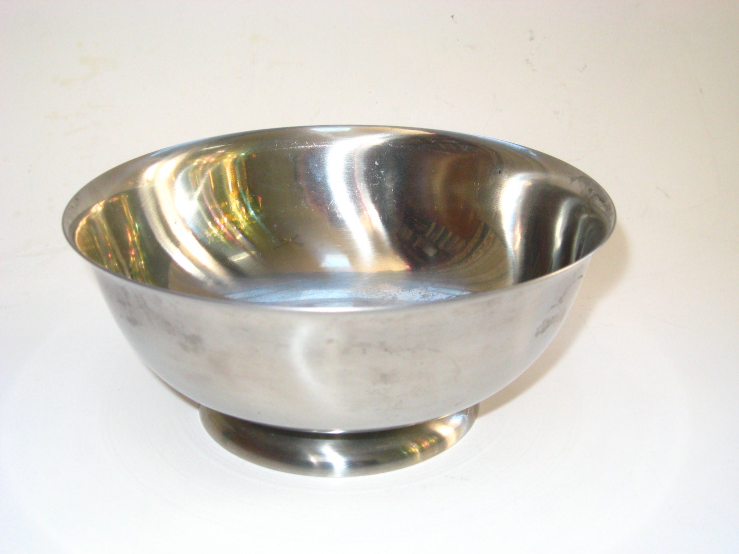 Stelton Denmark Stainless Steel Footed Serving Bowl – Mid Century ...