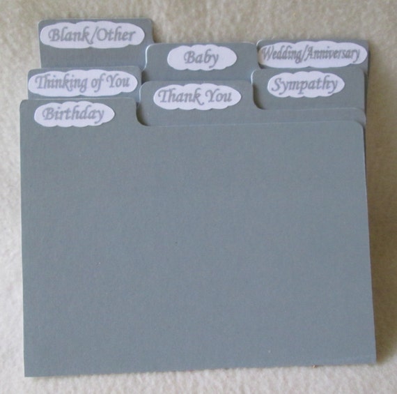 items-similar-to-5x7-dividers-for-greeting-card-storage-box-or-recipe